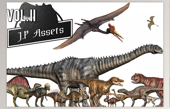 Download Unity Assets - Jurassic Pack <span class='badge badge-warning'>Vol</span>. <span class='badge badge-warning'>II</span> Dinosaurs v2022