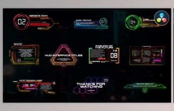 Download HUD <span class='badge badge-warning'>Interface</span> Titles for DaVinci Resolve (Videohive 47768504)