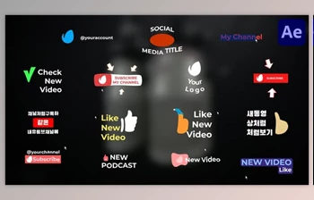 Download Social Media Buttons And <span class='badge badge-warning'>Titles</span> for After Effects (<span class='badge badge-warning'>Videohive</span> 52411268) - AE Project