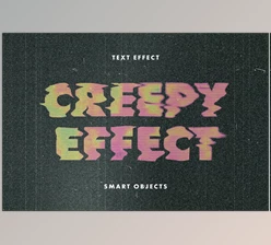 Download Creepy TV Text Effect - 7824084