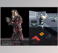 Download  Unity Asset - Sci Fi Top Down Game Template v2.2