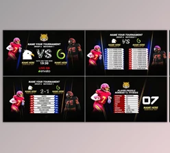 Download Sports Scoreboard Statistics || Player Profile || Sports Team vs card (Videohive 52357582) - AE Project