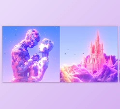 Download Dreamy Cloudy Worlds in Cinema4D & Octane Render
