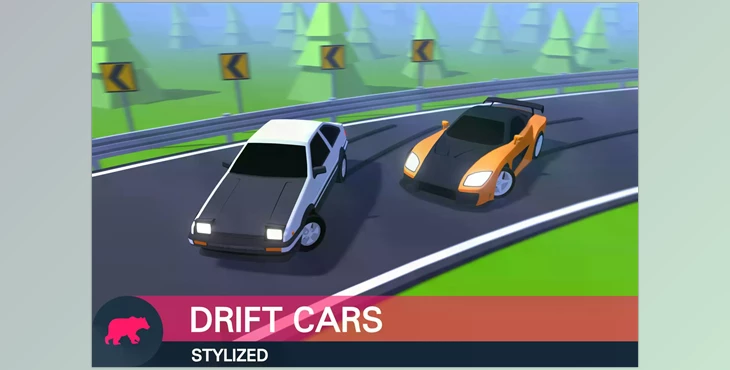 Download Unity Asset - STYLIZED: Complete Drift Cars v1.1.0