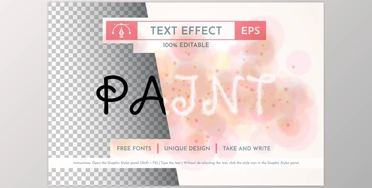 Download Watercolor Paint Text Effect - 196283581