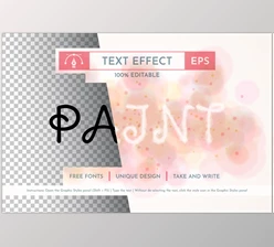 Download Watercolor Paint Text Effect - 196283581