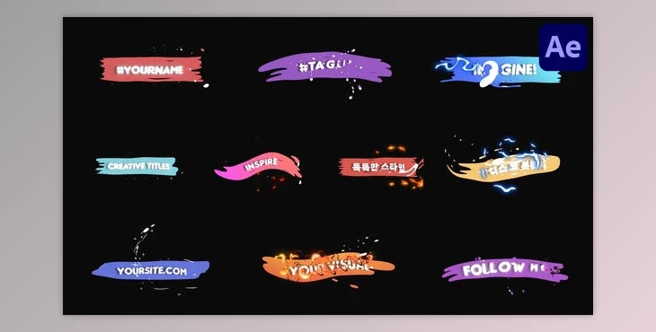 Download Energy Splats Titles for After Effects (Videohive 52453335) - AE Project