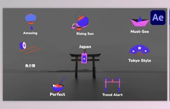 Download Japan Style Icons And <span class='badge badge-warning'>Titles</span> for After Effects (<span class='badge badge-warning'>Videohive</span> 52120395) - AE Project