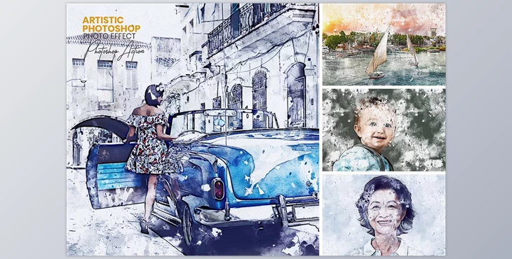 Download Artistic Photoshop Effect CreativeMarket - 42292425