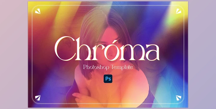 Download Chromatic Effect Photoshop Template Creative Market – 16533000