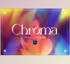 Download Chromatic Effect Photoshop Template Creative Market – 16533000