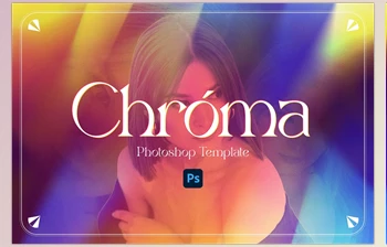 Download Chromatic <span class='badge badge-warning'>Effect</span> Photoshop Template Creative Market – 16533000