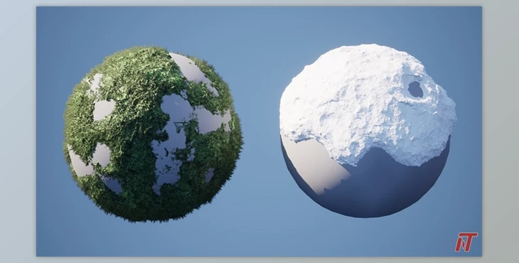 Download Unreal Engine - Procedural Moss & Snow (Engine Version v5.0- 5.1)