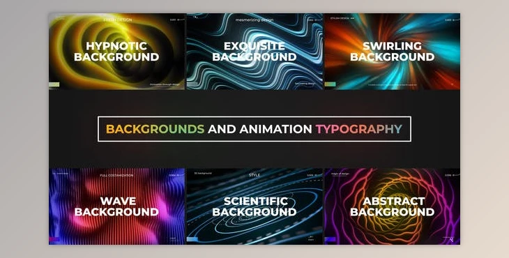 Download Backgrounds and Animation Typography (Videohive 51813495) - AE Project