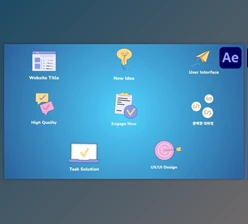 Download Web Interface Icons And Titles for After Effects (Videohive 52466473) - AE Project
