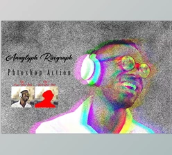 Download Anaglyph Risograph Photoshop Action Creative Market - 13469498