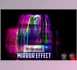 Download 3D Fractal Mirror Effect PS Action Creative Market – 13439721