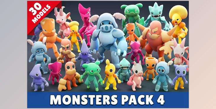 Download Unity Asset - Monsters Pack 04 v1.0