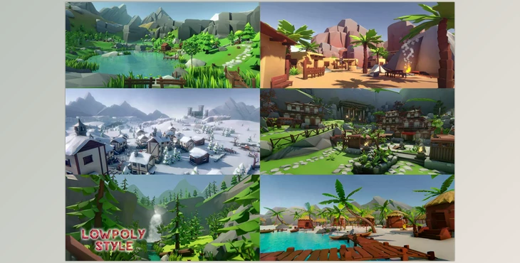 Download Unity Asset - Lowpoly Style Ultra Pack v1.21