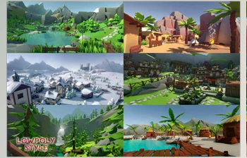 Download Unity Asset - Lowpoly <span class='badge badge-warning'>Style</span> Ultra Pack v1.21