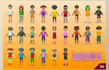 Download Unity Asset - KEKOS - Customizable <span class='badge badge-warning'>3D</span> Character Cartoon Kids v1.1.0