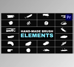 Download Hand Made Brush Elements for Premiere Pro (Videohive 52200617)