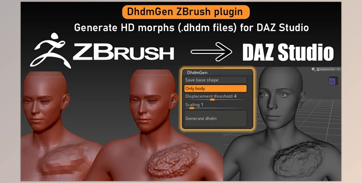 Download DhdmGen v1.0.1 for Zbrush