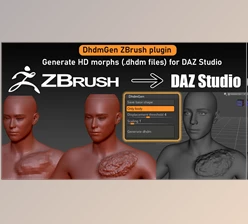 Download DhdmGen v1.0.1 for Zbrush