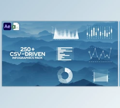 Download 250+ CSV Driven Infographics Pack (Videohive 39752366) - AE Project