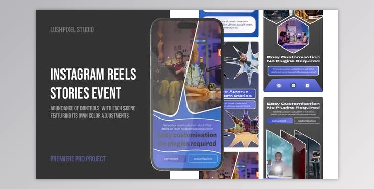Download Instagram Stories Premiere Pro MOGRT (Videohive 52248235)
