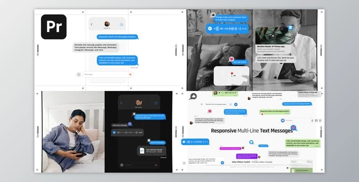 Download Responsive Multi-Line Text Messages | MOGRT (Videohive 52240428)