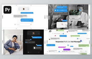 Download Responsive <span class='badge badge-warning'>Multi</span>-Line Text Messages | MOGRT (Videohive 52240428)
