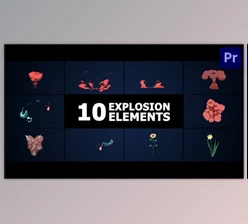 Download Combined Explosion Elements | Premiere Pro MOGRT (Videohive 52238825)