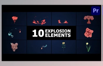 Download Combined Explosion Elements | <span class='badge badge-warning'>Premiere</span> <span class='badge badge-warning'>Pro</span> MOGRT (Videohive 52238825)