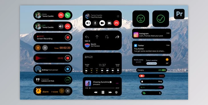 Download Phone UI Interface Pack (Videohive 52232573)