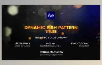 Download Dynamic <span class='badge badge-warning'>Fish</span> Pattern Titles l Aqua Titles (Videohive 50329409) - AE Project
