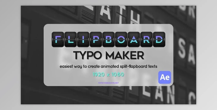 Download Flipboard Typo Maker (Videohive 52518818) - AE Project