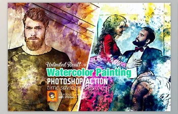Download <span class='badge badge-warning'>Watercolor</span> <span class='badge badge-warning'>Painting</span> Photoshop Action Creative Market – 2587754