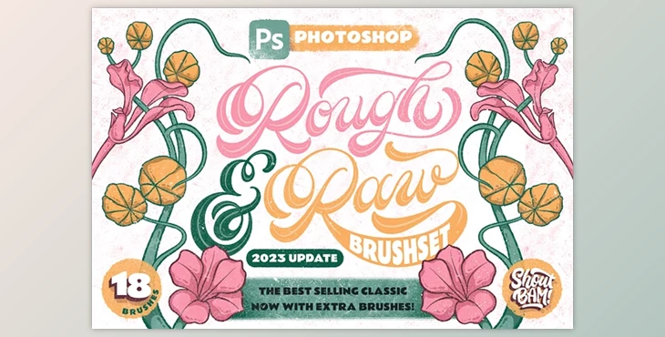 Download Rough & Raw Photoshop Brush Set Creative Market – 12698167