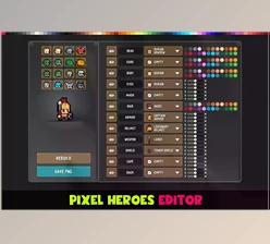 Download Unity Assets - Unity 2D Pixel Heroes: Fantasy Editor v2.7