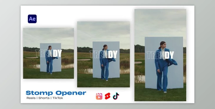 Download Stomp Typography Opener | Instagram Shorts Tik Tok (Videohive 52515432) - AE Project