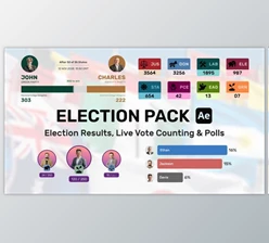 Download Election Pack – Results, Live Counting, Poll, Survey (Videohive 52522832) - AE Project