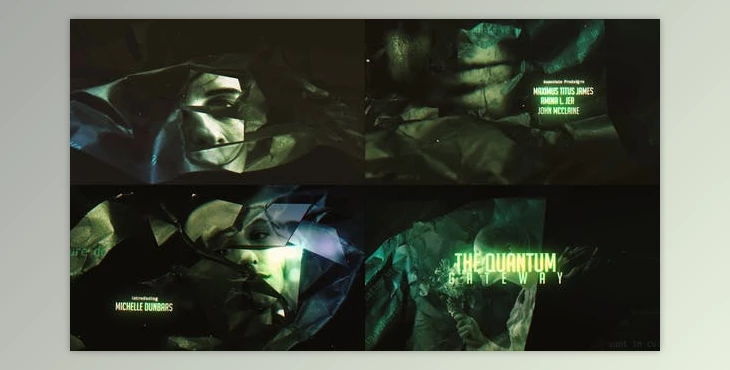 Download Abstract Technology Black Crumpled Paper Film Credit (Videohive 52257878) - AE Project