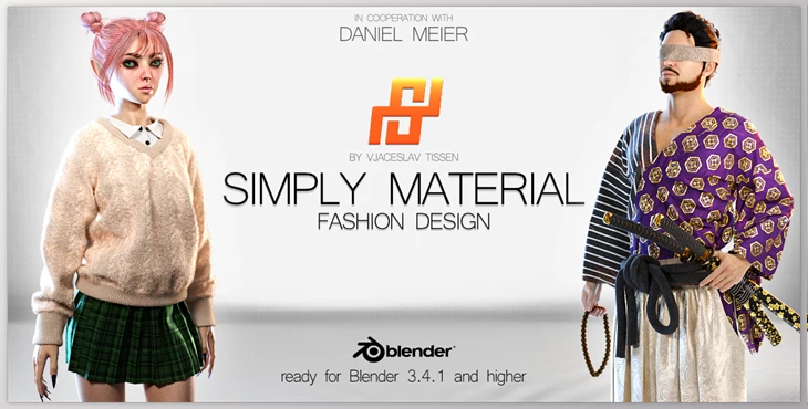 Download Blender Market - Simply Material | Fashion Design v1.8