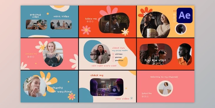 Download Youtube Scenes for After Effects (Videohive 52657074) - AE Project