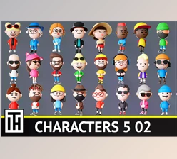 Download Unity 3D-Models Characters 5 02 v1.0