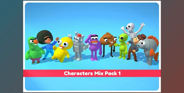 Download Unity 3D-Models Characters Mix Pack 1 v1.0