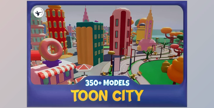 Download Unity 3D-Models Cartoon City with Toon Shader v1.0