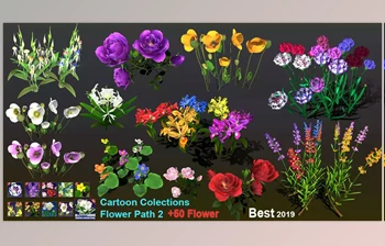 Download Unity 3D-Models Cartoon Colections Flower <span class='badge badge-warning'>Path</span> 2 v1.1