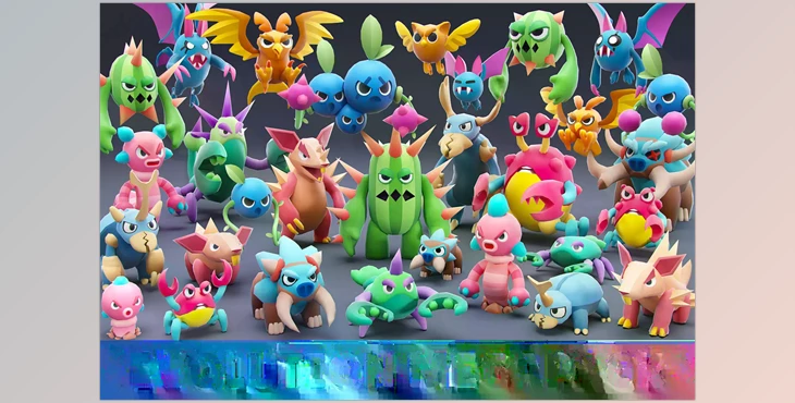 Download Unity 3D-Models Cartoon Characters - Mega Pack v1.0